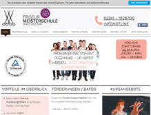 Tablet Screenshot of friseurmeisterschule-rhein-sieg.com